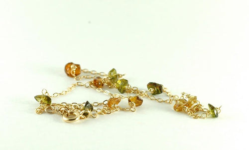 TOPAZ bracelet. Yellow and Green